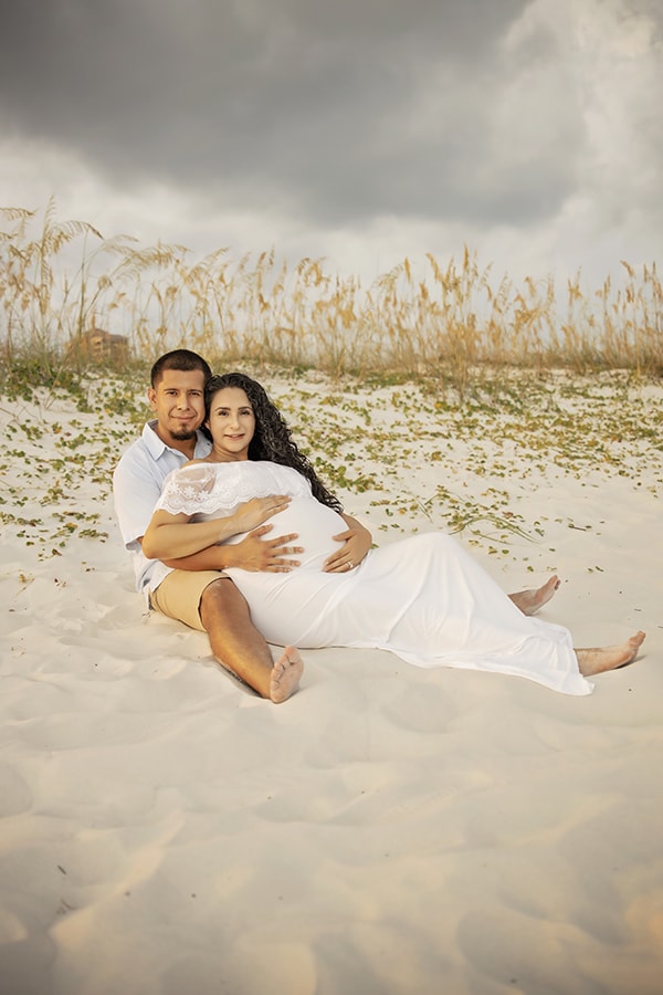pregnancy photoshoot on Pensacola beach